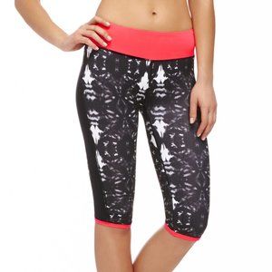 Faletics Rio Run Crop Hot Pink Black Tie Dye XS